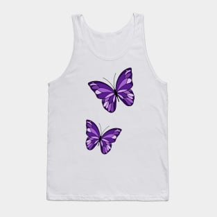 Purple Butterflies Tank Top